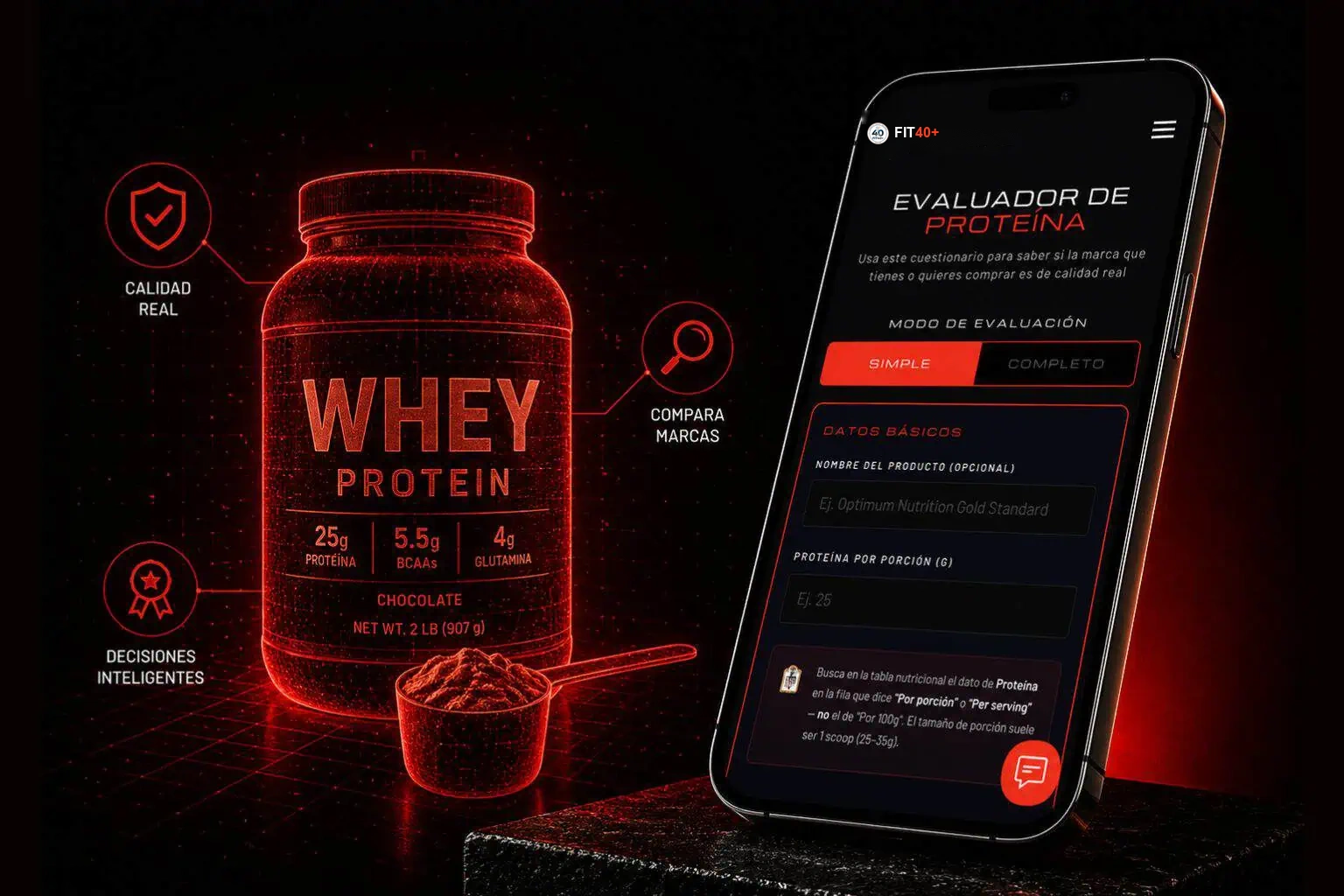 Evaluador de Calidad de Proteína FIT40+