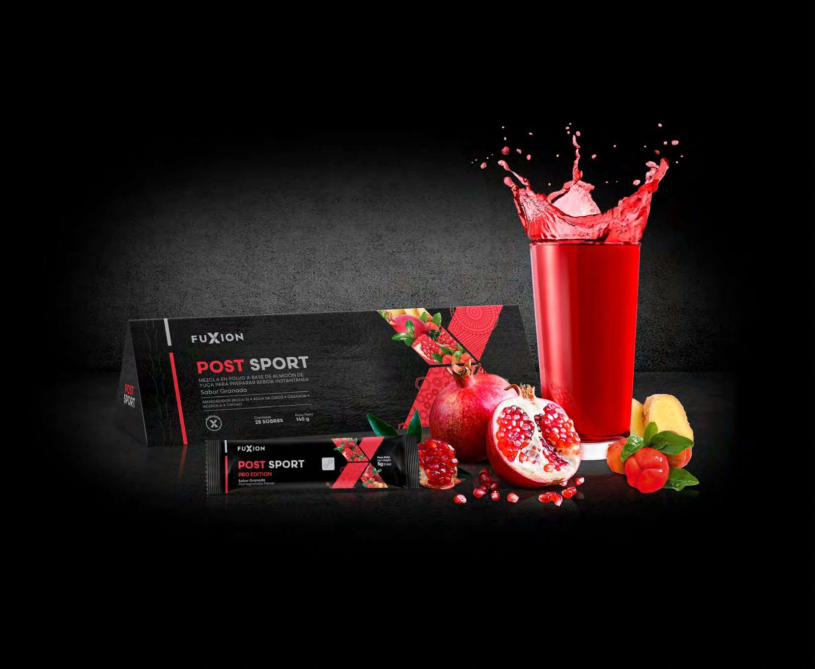 POST SPORT PRO EDITION - Recuperador Muscular con BCAAs y Granada FuXion